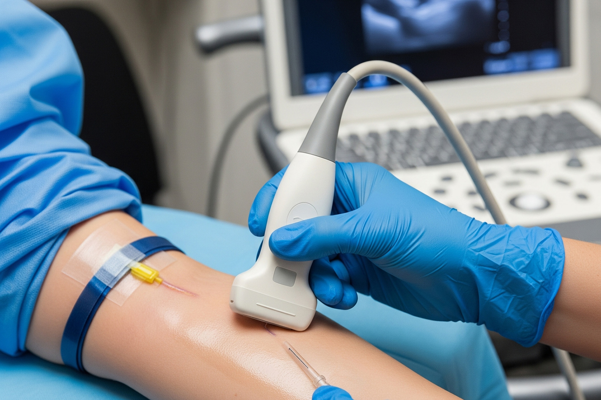 Uvajanje intravenske kanile s pomočjo ultrazvoka